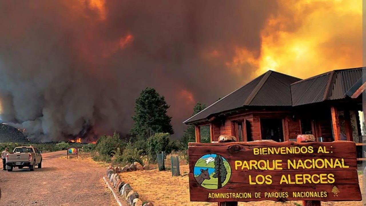 parque nacional los alceres-incendio